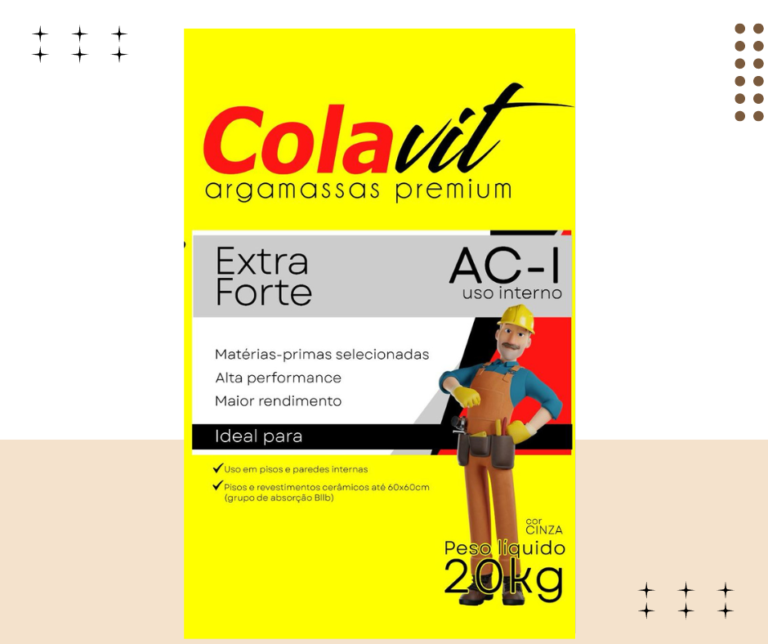 Argamassa C-I colavit cinza 20kg