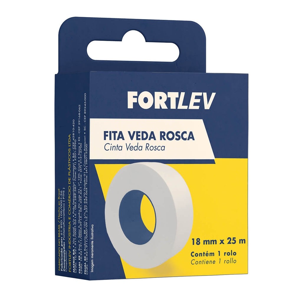 Fita veda rosca 18mm x 25 m