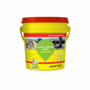 Manta líquida preta quartzolit 18kg