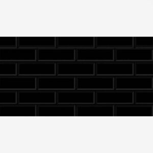 Revestimento Tijolinho preto 32x62 32a13ret Almeida