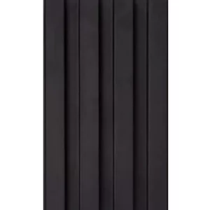 Painel Ripado Preto PVC Barra 2,80mx20cm Polytech