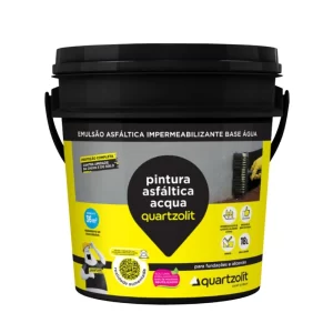 Pintura asfáltica acqua 18lts quartzolit