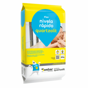 Argamassa Autonivelante Interno 20kg Cinza Nivela Rápido Quartzolit